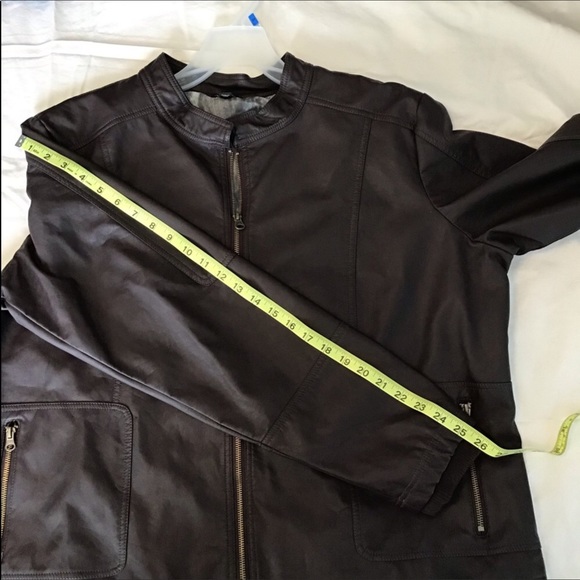 GEORGE: Brown Faux leather jacket coat Size 3X 22/24 - Picture 4 of 9